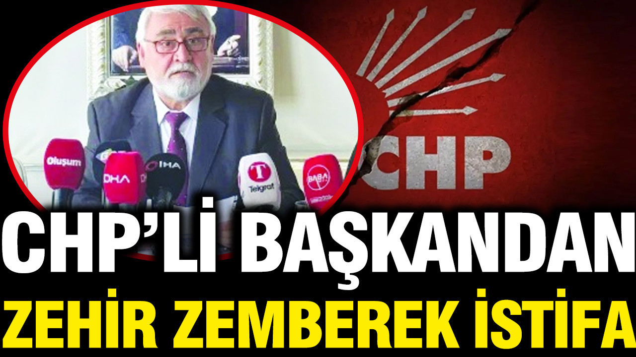 CHP İlçe Başkanı Hurşit Yıldırım, Sert Sözlerle İstifa Etti